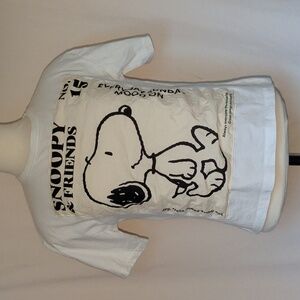 Zara Snoopy & Friends White T-Shirt